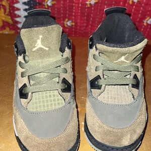 Nike Air Jordan 4 Retro SE Craft TD Olive Toddler 10C in Olive
